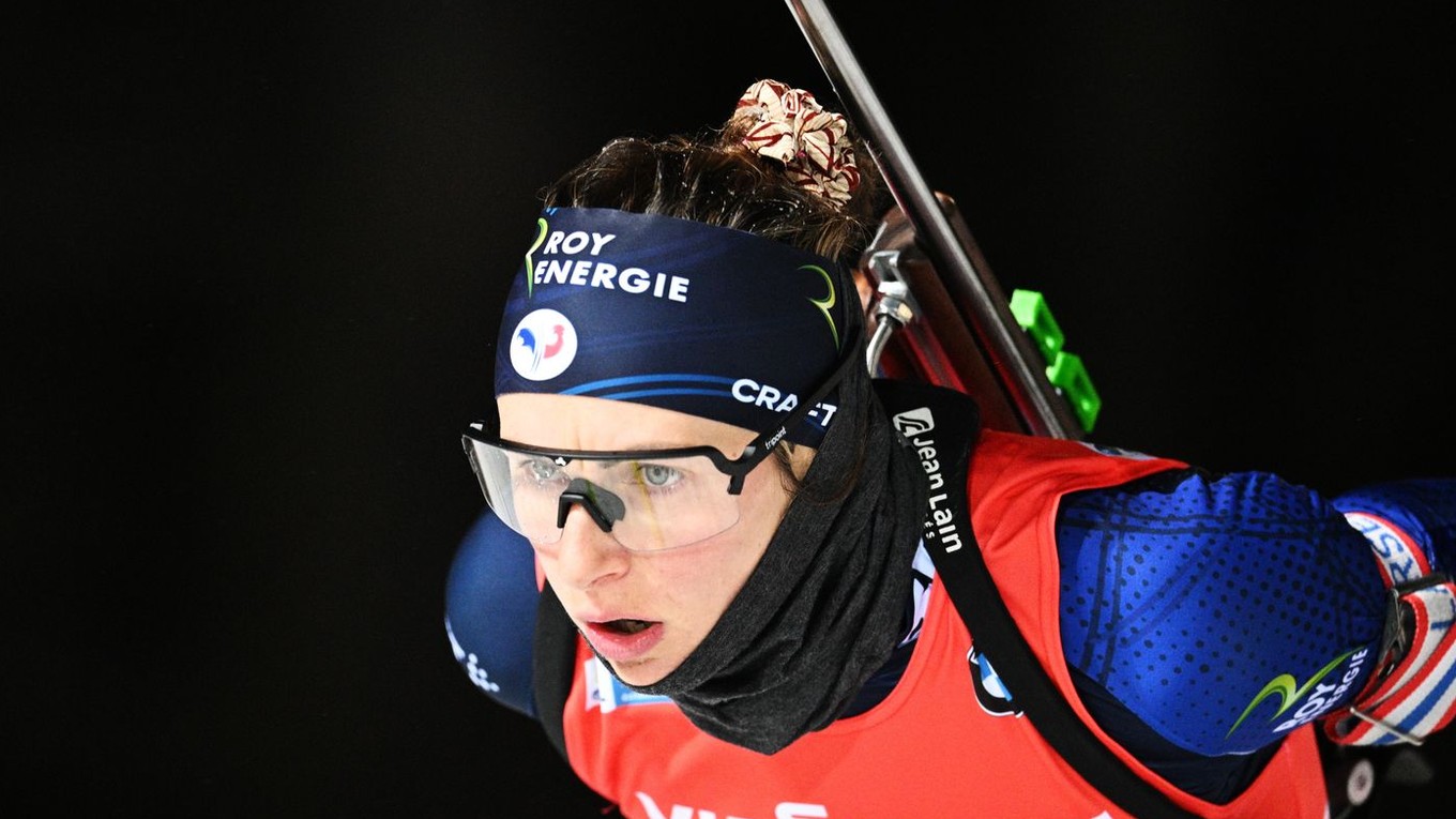 Justine Braisazová-Bouchetová počas šprintu v Östersunde.