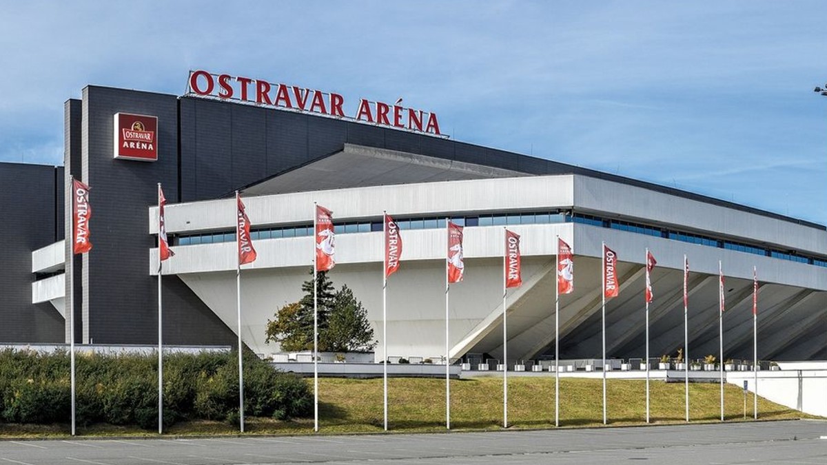 Hokejový štadión Ostravar Aréna v Ostrave, kde slovenská reprezentácia odohrá svoje zápasy v základnej skupine.