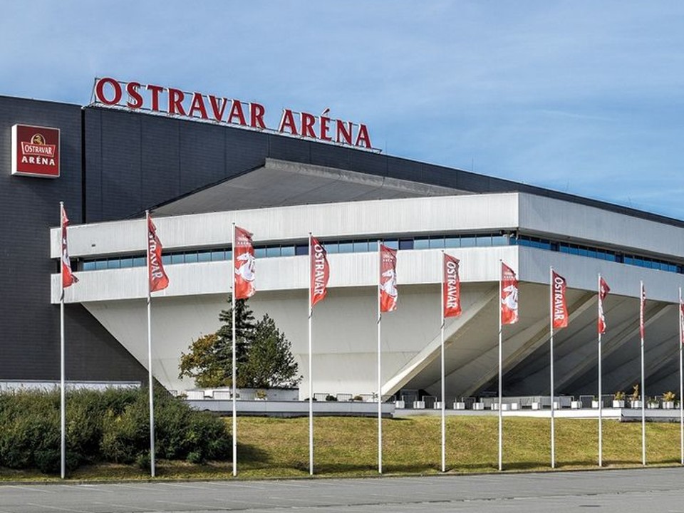 Hokejový štadión Ostravar Aréna v Ostrave, kde slovenská reprezentácia odohrá svoje zápasy v základnej skupine.