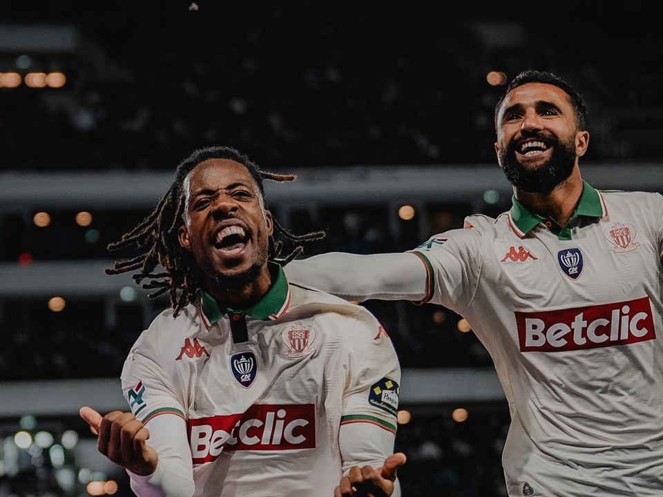 Hráči Nice sa tešia z gólu