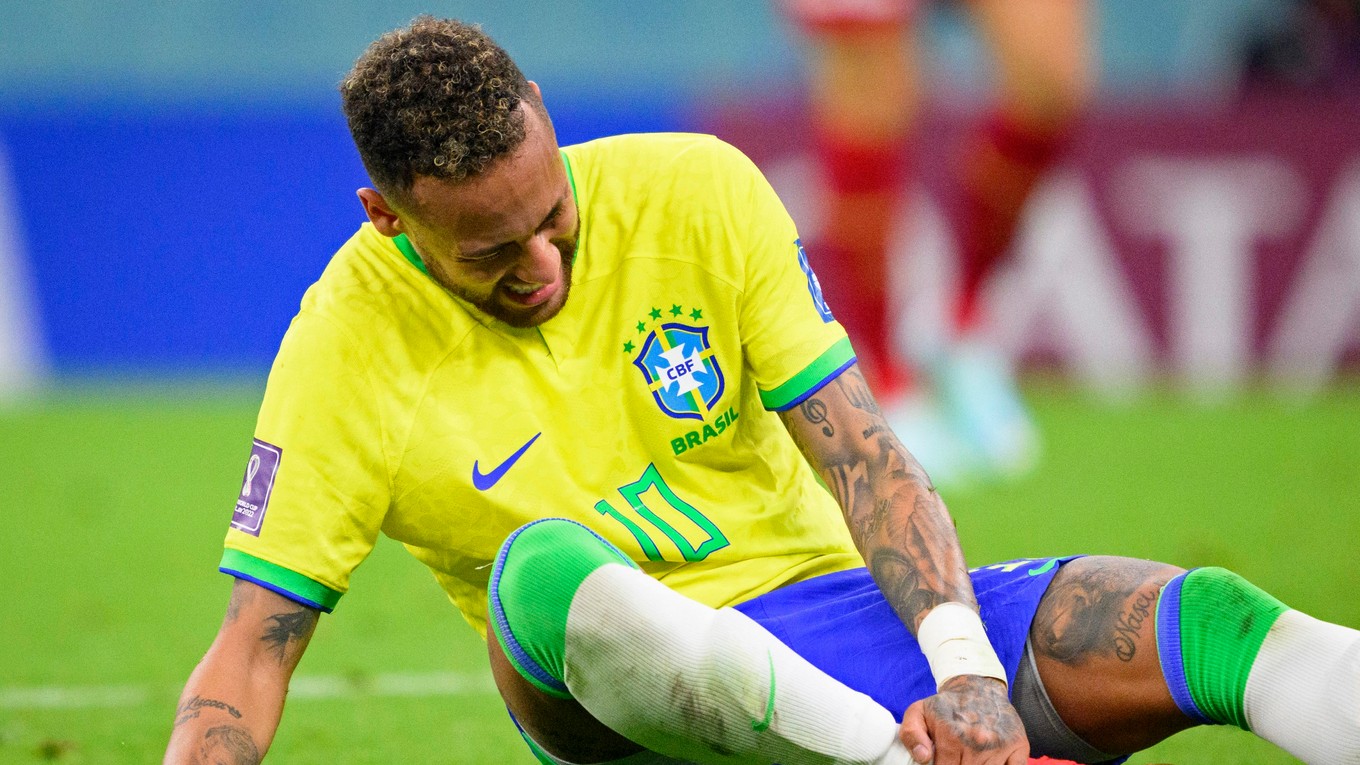 Zranenie Brazílčana Neymara na MS vo futbale 2022.