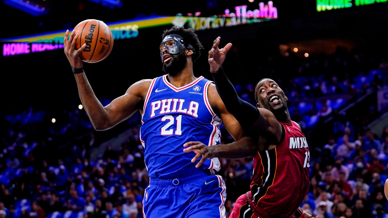 Joel Embiid a Bam Adebayo.