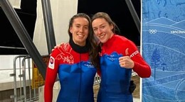 Viktória Čerňanská (vľavo) a Lucia Mokrášová.