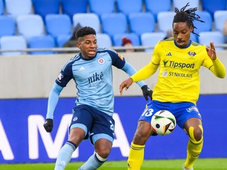 Cesar Blackman v drese Slovana Bratislava.