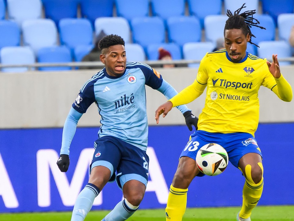 Cesar Blackman v drese Slovana Bratislava.