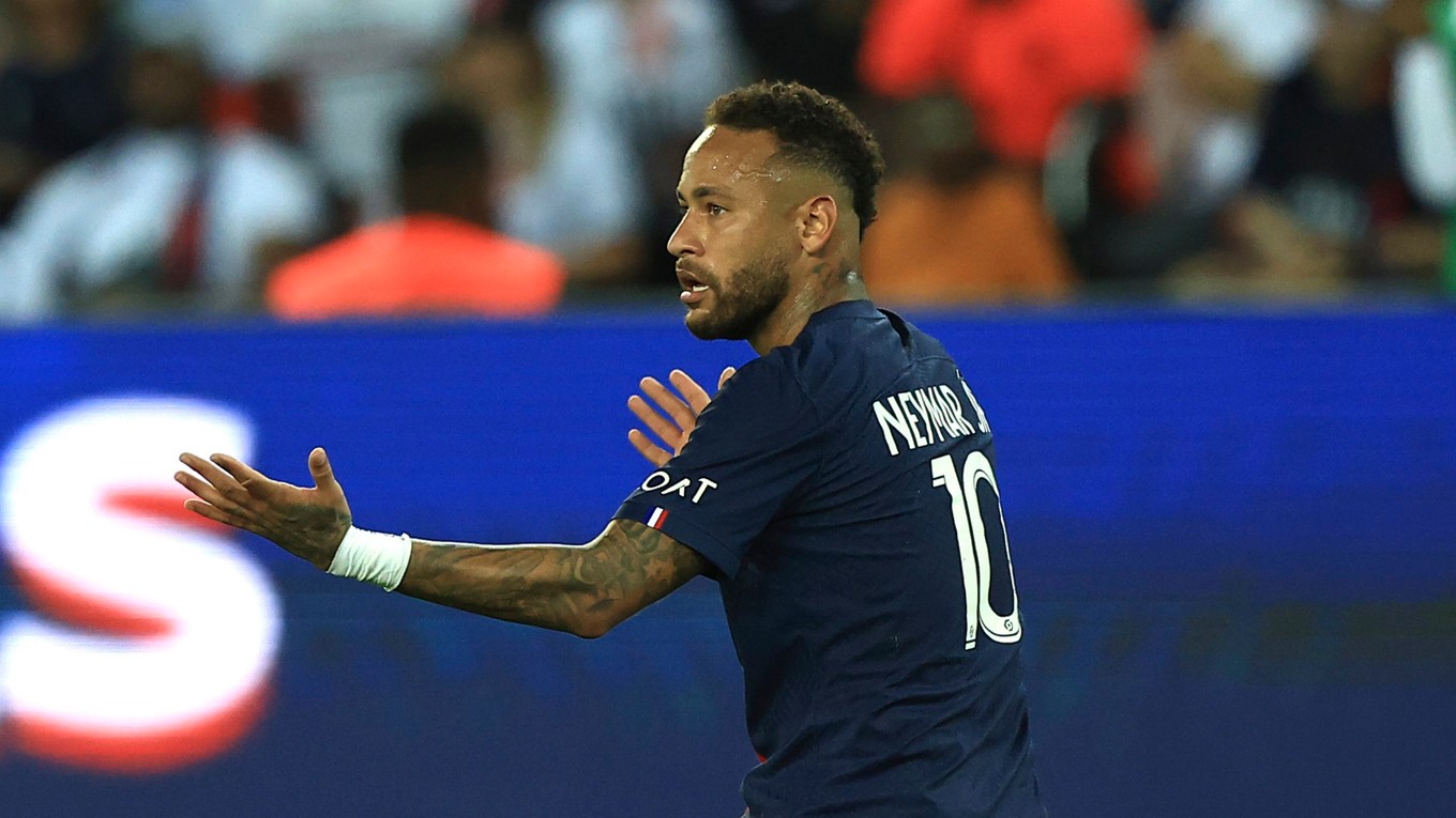 Neymar v drese PSG.