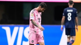 Lionel Messi v zápase s PSG