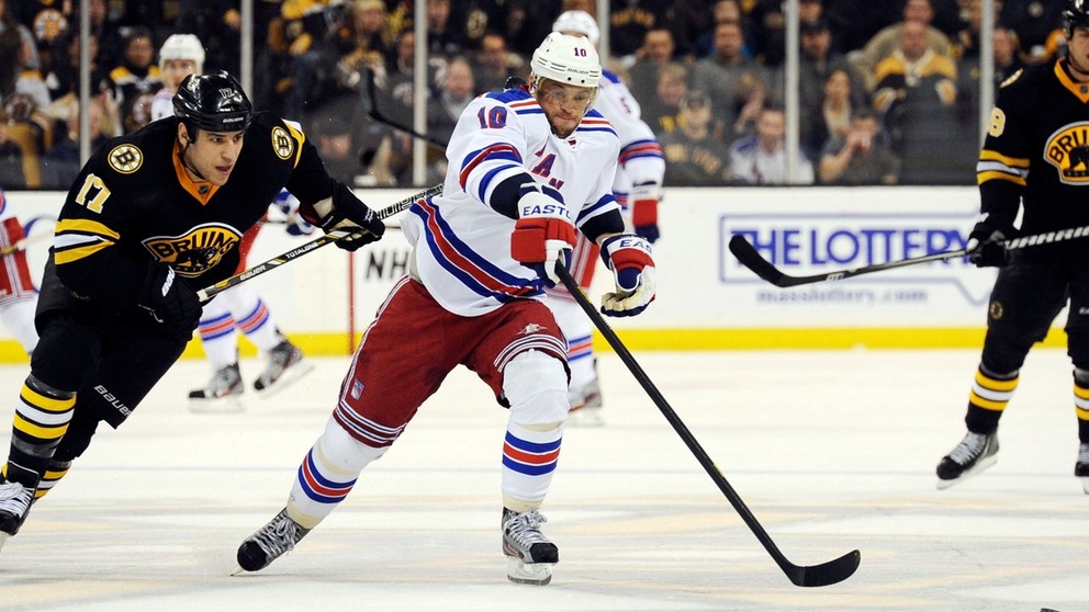 Marián Gáborík v drese New York Rangers.