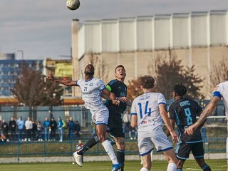 Momentka zo zápasu Spišská Nová Ves - Slovan Bratislava. 