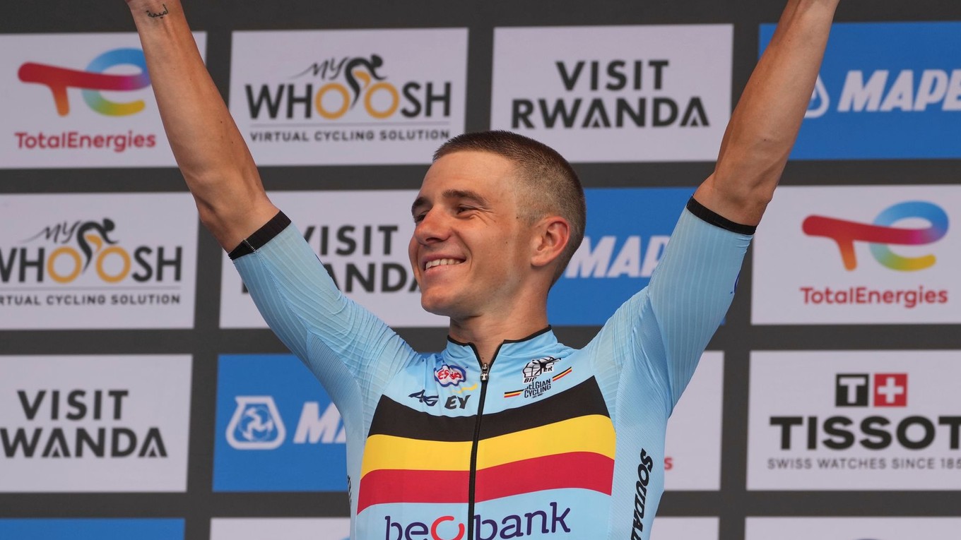 Belgický cyklista Remco Evenepoel.