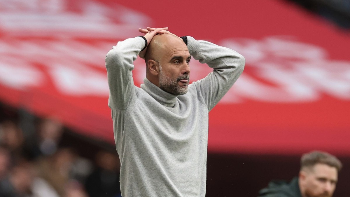 Tréner Pep Guardiola.