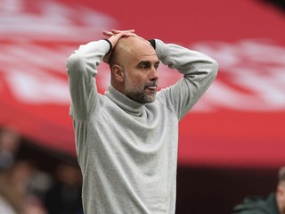 Tréner Pep Guardiola.