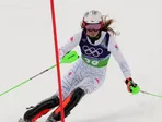 Slovenská lyžiarka Petra Vlhová počas tímovej súťaže na ZOH 2026.