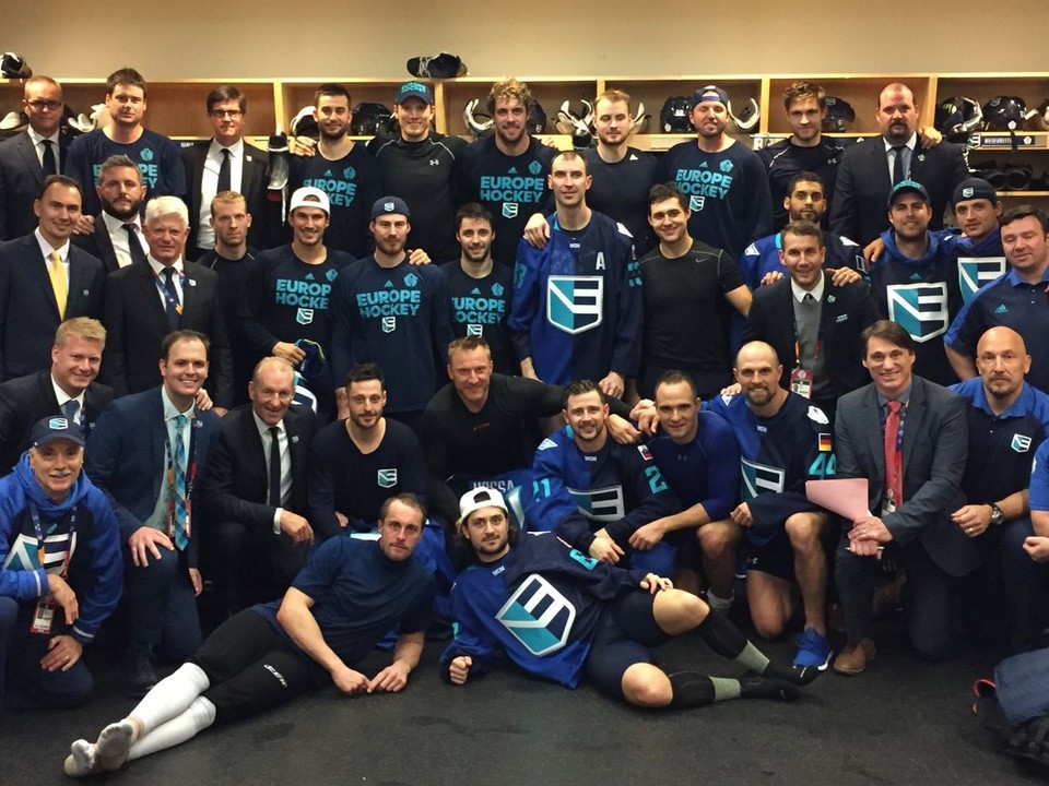 Tím Európy na Svetovom pohári v hokeji 2016. 