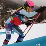 Slovenská skialpinistka Marianna Jagerčíková počas pretekov miešaných štafiet v skialpinizme.