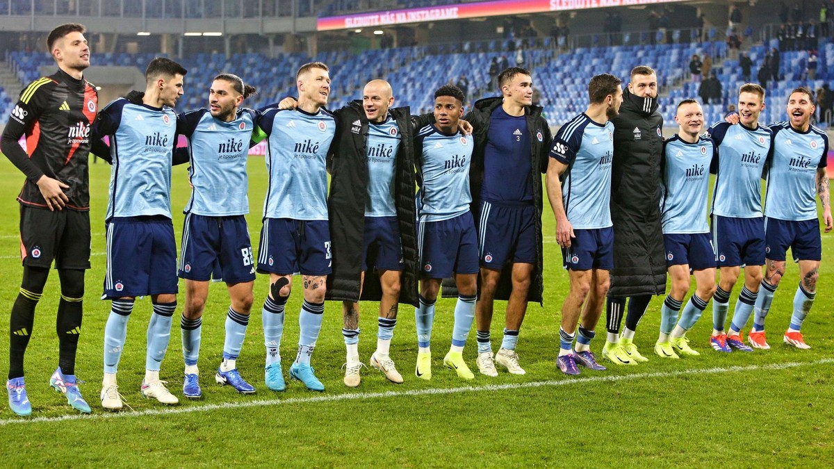 Futbalisti ŠK Slovan Bratislava. 