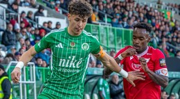 Momentka zo zápasu Prešov - Trenčín