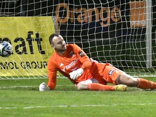 Benjamin Száraz v bráne MFK Zemplín Michalovce.