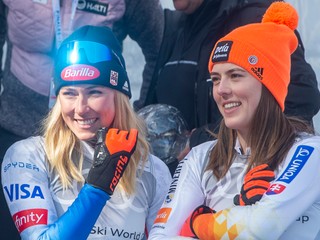 Petra Vlhová a Mikaela Shiffrinová.