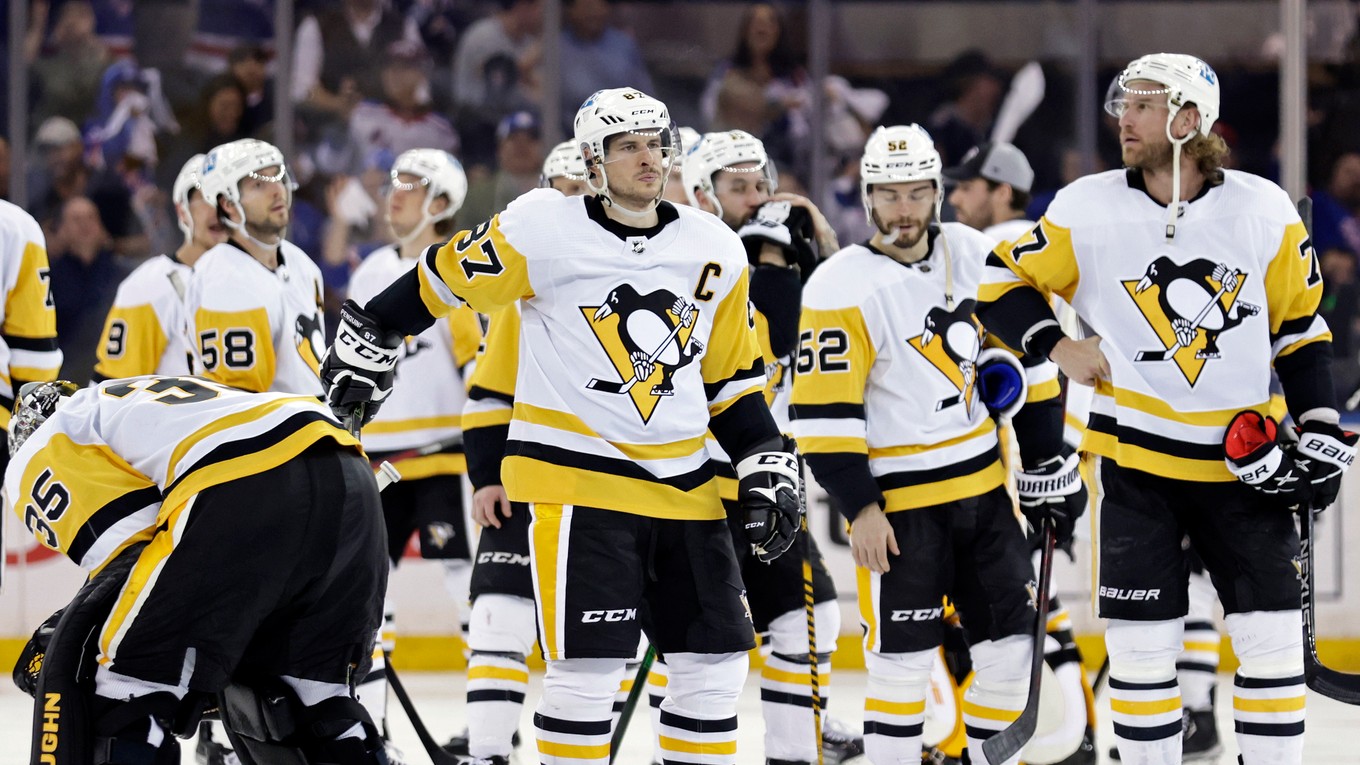 Pittsburgh Penguins po vypadnutí z play off. 