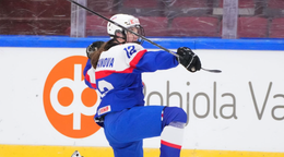 Nela Lopušanová oslavuje svoj gól proti Japonsku.