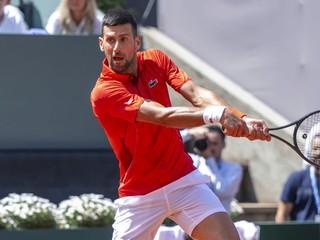 Novak Djokovič počas turnaja v Ženeve