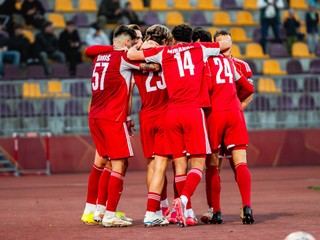 Gólová radosť futbalistov Banskej Bystrice.