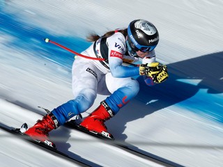 Americká lyžiarka Breezy Johnsonová. 