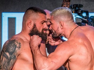 Karlos Vémola a Attila Végh pred vzájomným zápasom v novembri 2019.