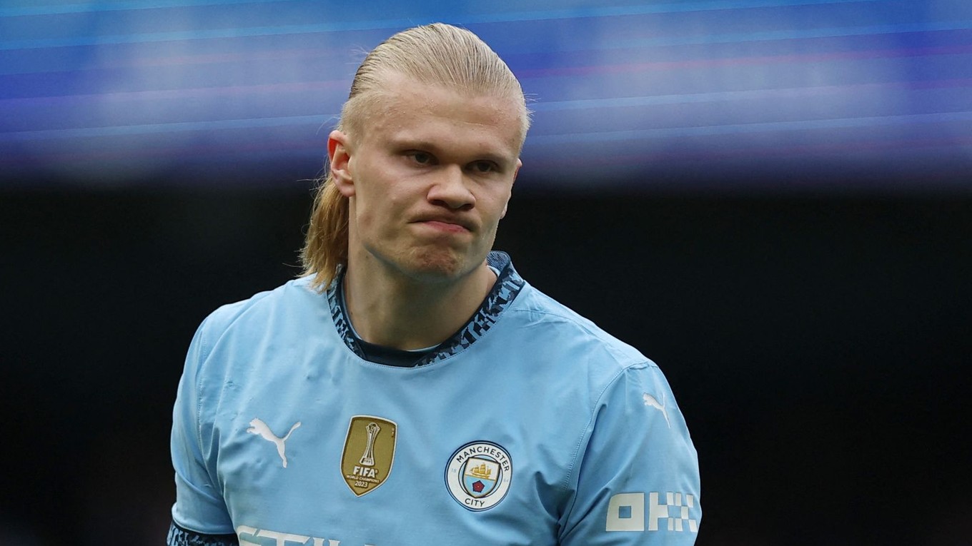 Nórsky útočník Manchestru City Erling Haaland.