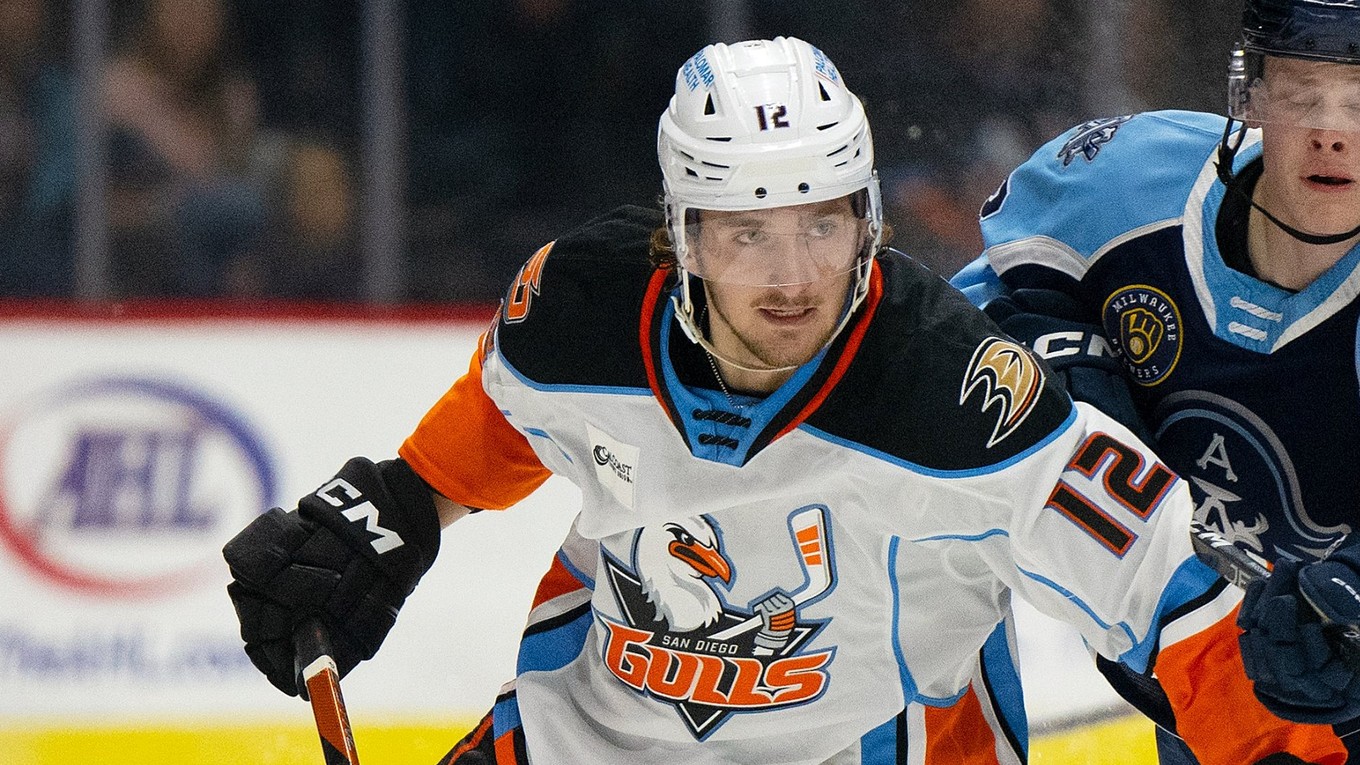 Pavol Regenda v drese tímu San Diego Gulls.