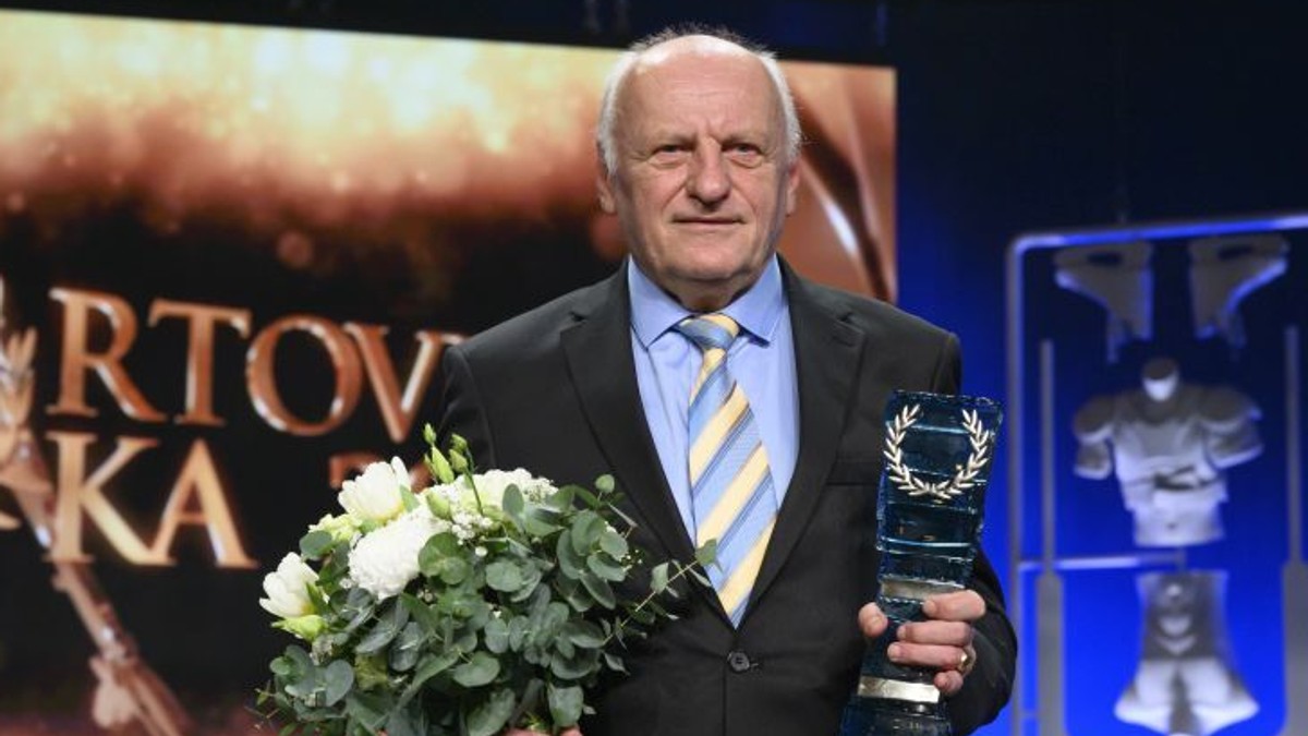 Jozef Plachý počas slávnostného vyhlásenia ankety Športovec roka 2019.