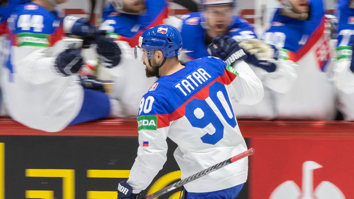 Tomáš Tatar na MS v hokeji 2022.