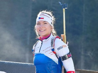 Česká biatlonistka Tereza Jandová.