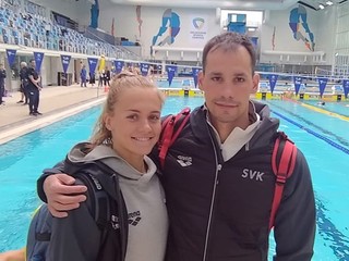 Tamara Potocká na MS v plávaní v krátkom bazéne 2022.