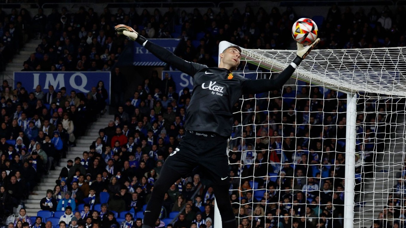 Dominik Greif v drese RCD Mallorca.