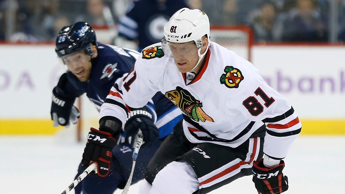 Marián Hossa v drese Chicaga Blackhawks