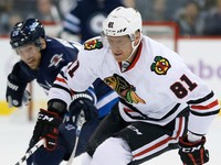 Marián Hossa v drese Chicaga Blackhawks