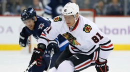 Marián Hossa v drese Chicaga Blackhawks