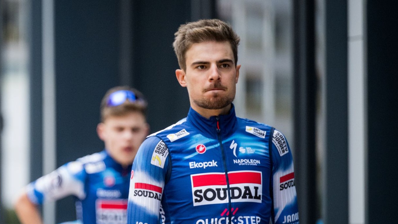 Slovenský cyklista Martin Svrček vo farbách tímu Soudal Quick-Step.