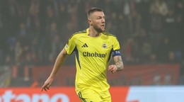 Milan Škriniar počas zápasu Európskej ligy Viktoria Plzeň - Fenerbahce Istanbul.