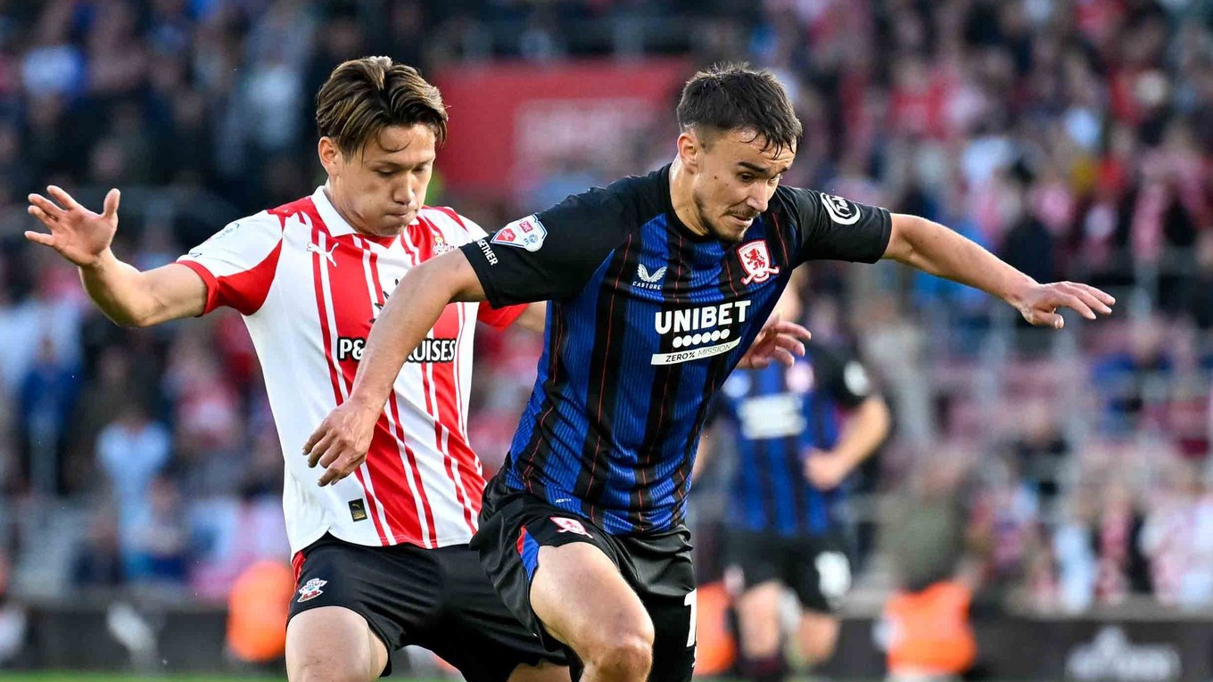 Dávid Strelec v zápase proti Southamptonu.