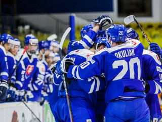 Slovenskí hokejisti pred MS v hokeji 2021. Ilustračná fotografia.