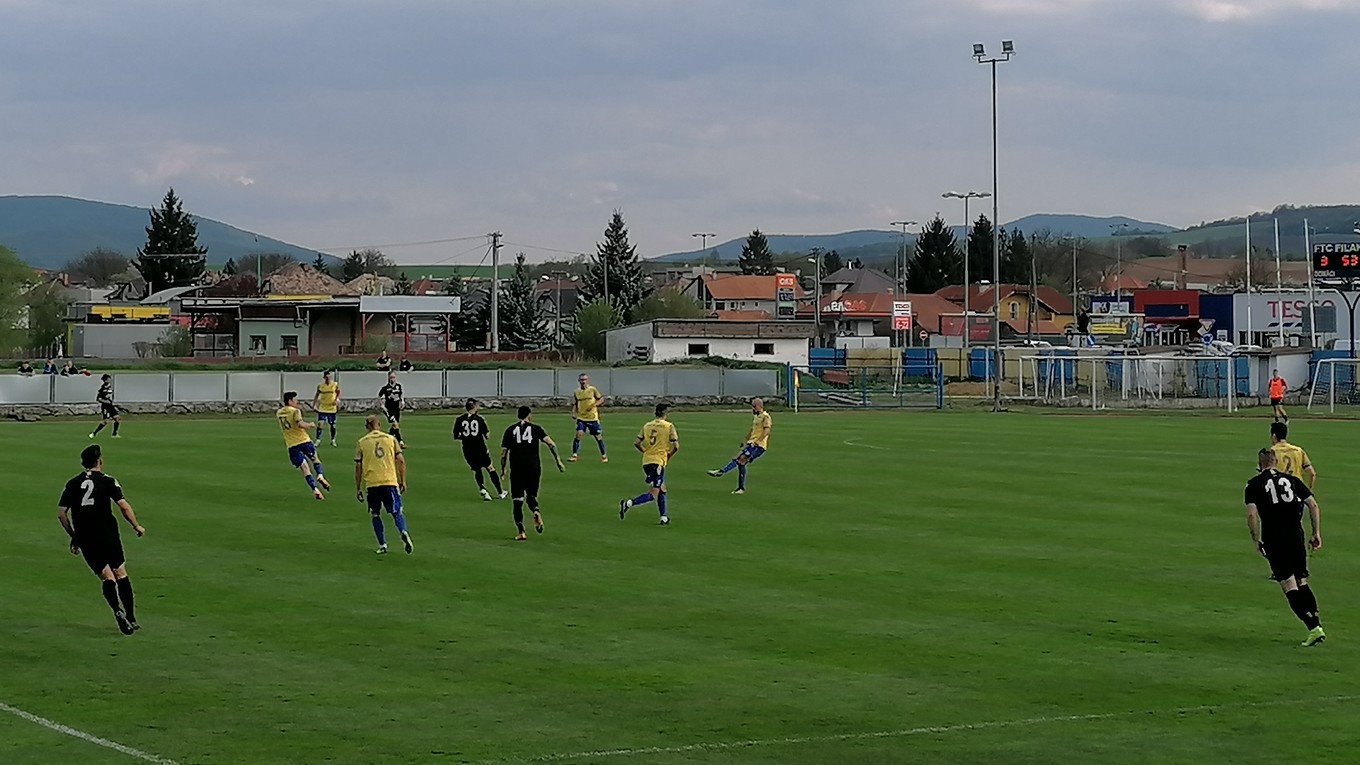 Momentka zo zápasu Fiľakovo - Rimavská Sobota.
