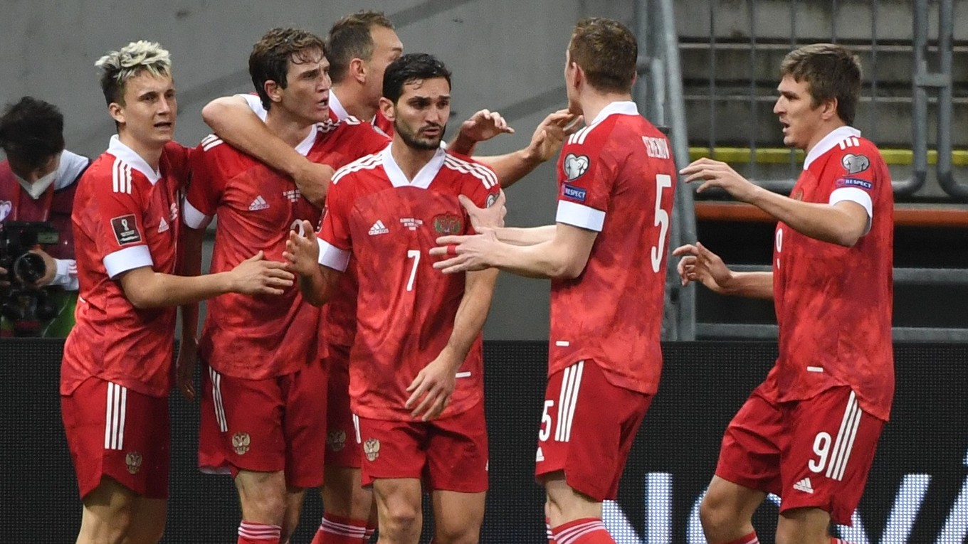 Futbalisti Ruska.