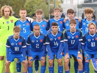 Reprezentácia do 15 rokov pred zápasom proti Srbsku na turnaji UEFA Development.