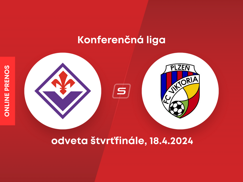 Fiorentina - Viktoria Plzeň: ONLINE prenos zo zápasu štvrťfinále  Európskej konferenčnej ligy.