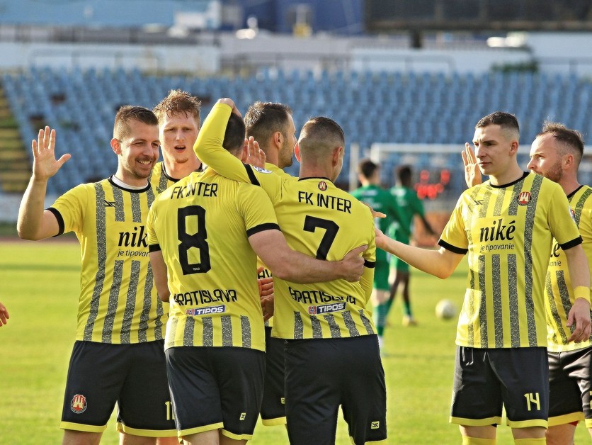 Futbalisti Interu Bratislava.