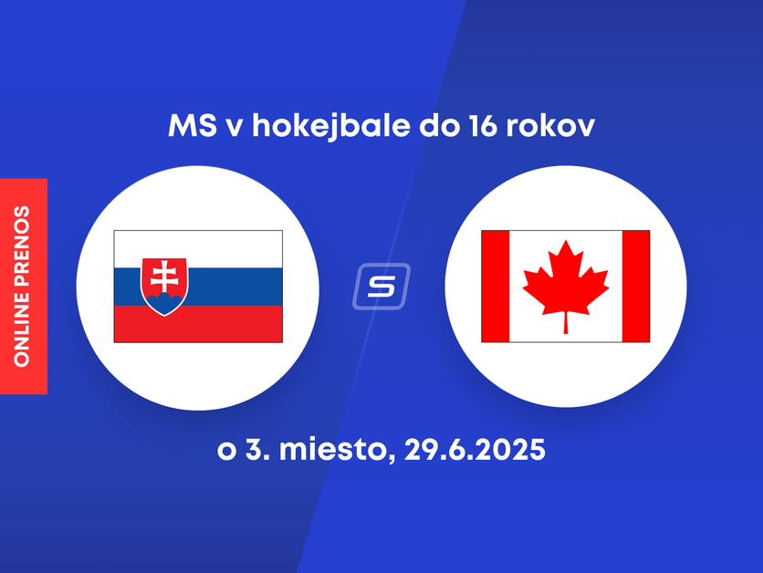 Slovensko - Kanada: Online prenos zo zápasu o 3. miesto na MS v hokejbale do 16 rokov 2025. 