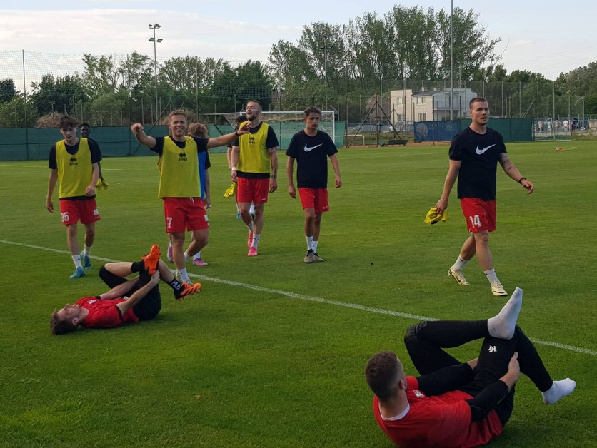 Futbalisti ŠKF Sereď v letnej príprave.
